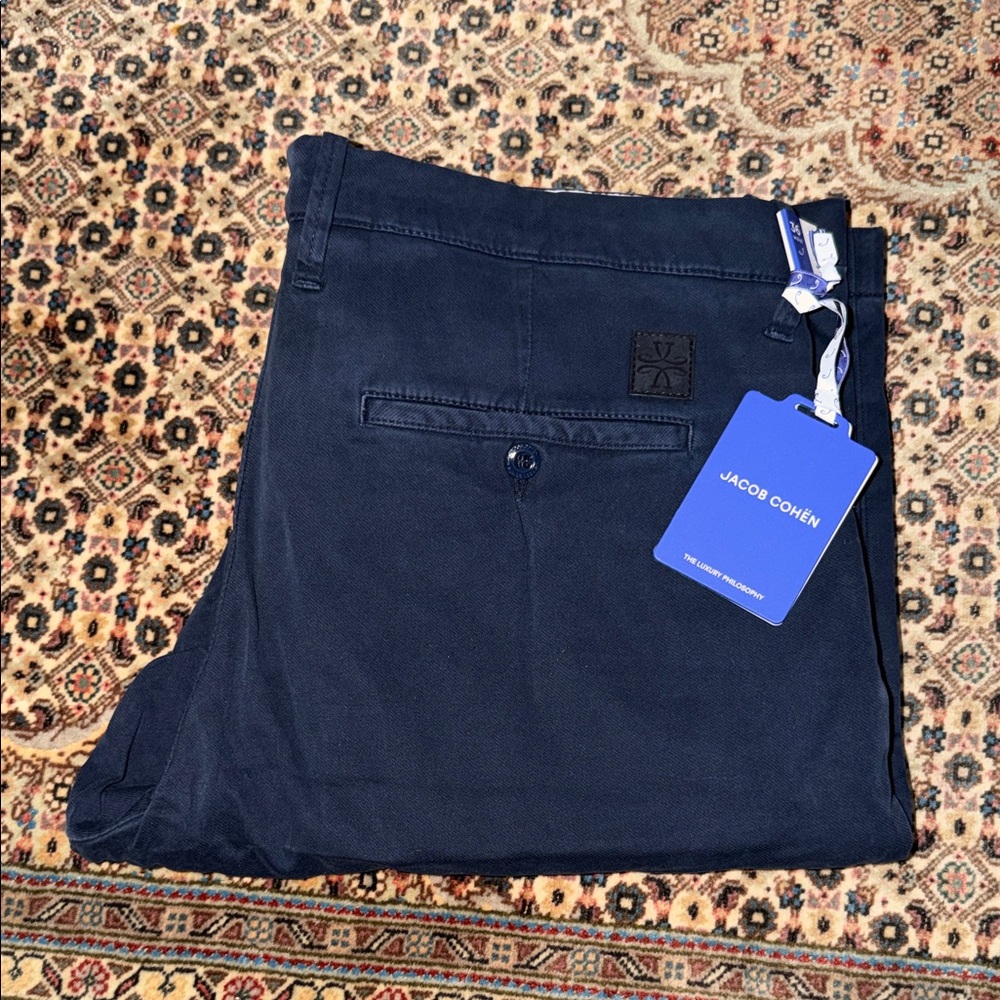 Jacob Cohen Men's Deep Blue Chinos